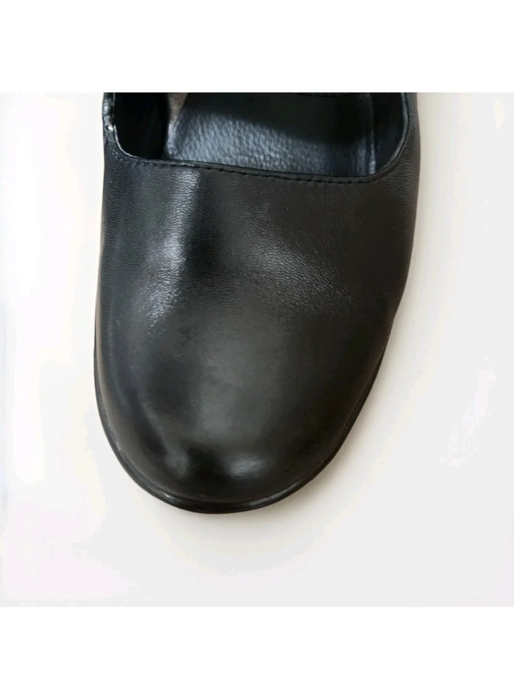 Dansko TARA Black Leather Mary Jane Shoes 37.5 / 7-7.5 Academia Whimsigoth Goth